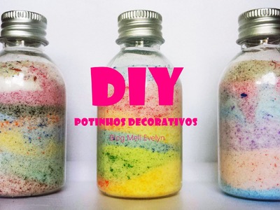 Diy: Como fazer potes decorativos com "areia colorida"