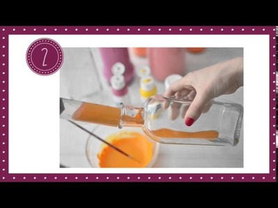 DIY Cutie | Garrafas coloridas | Decoração