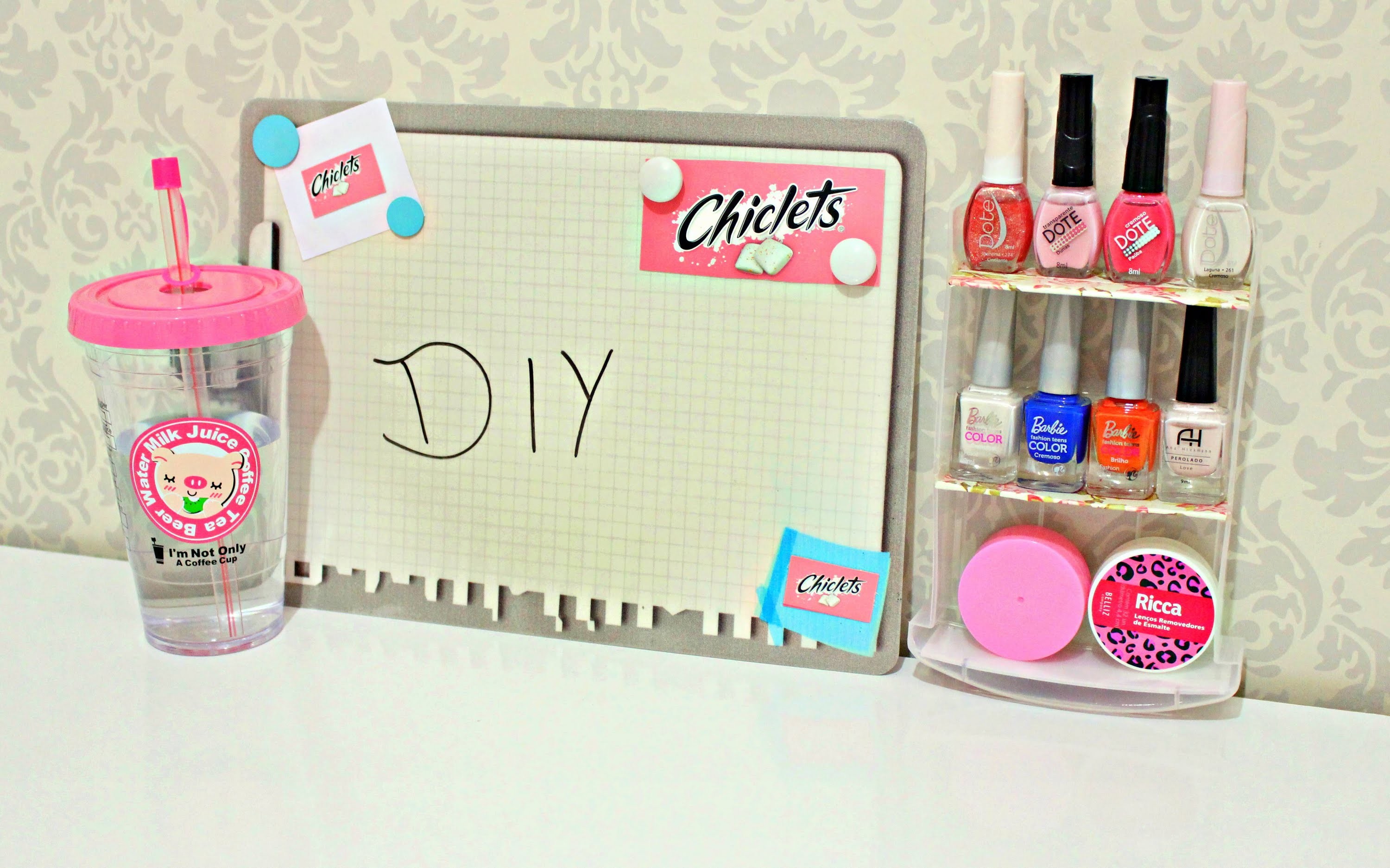 DIY.Faça você mesmo: Mini organizador de esmaltes (rápido e fácil) ♥