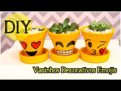 DIY: Vasinho Decorativo Emojis