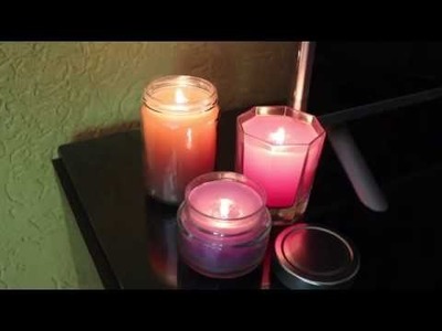 DIY - Velas coloridas e aromatizadas