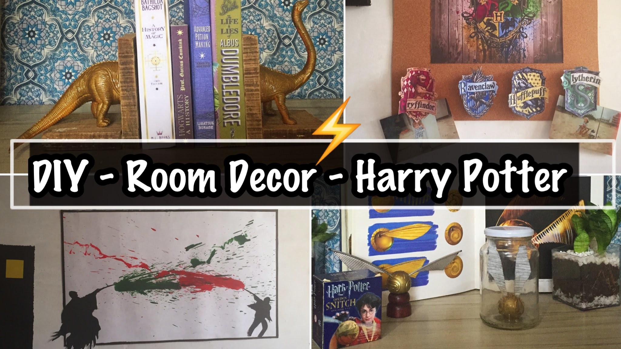 DIY - Decoração de Quarto Harry Potter | Room Decor #3 - Eduardo Wizard