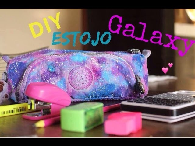DIY:Estojo Galaxy ( volta às aulas)