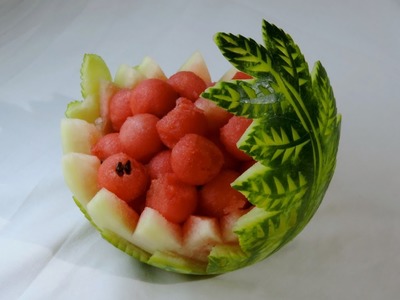 Watermelon carved by J.Pereira Art Carving Fruits and vegetables