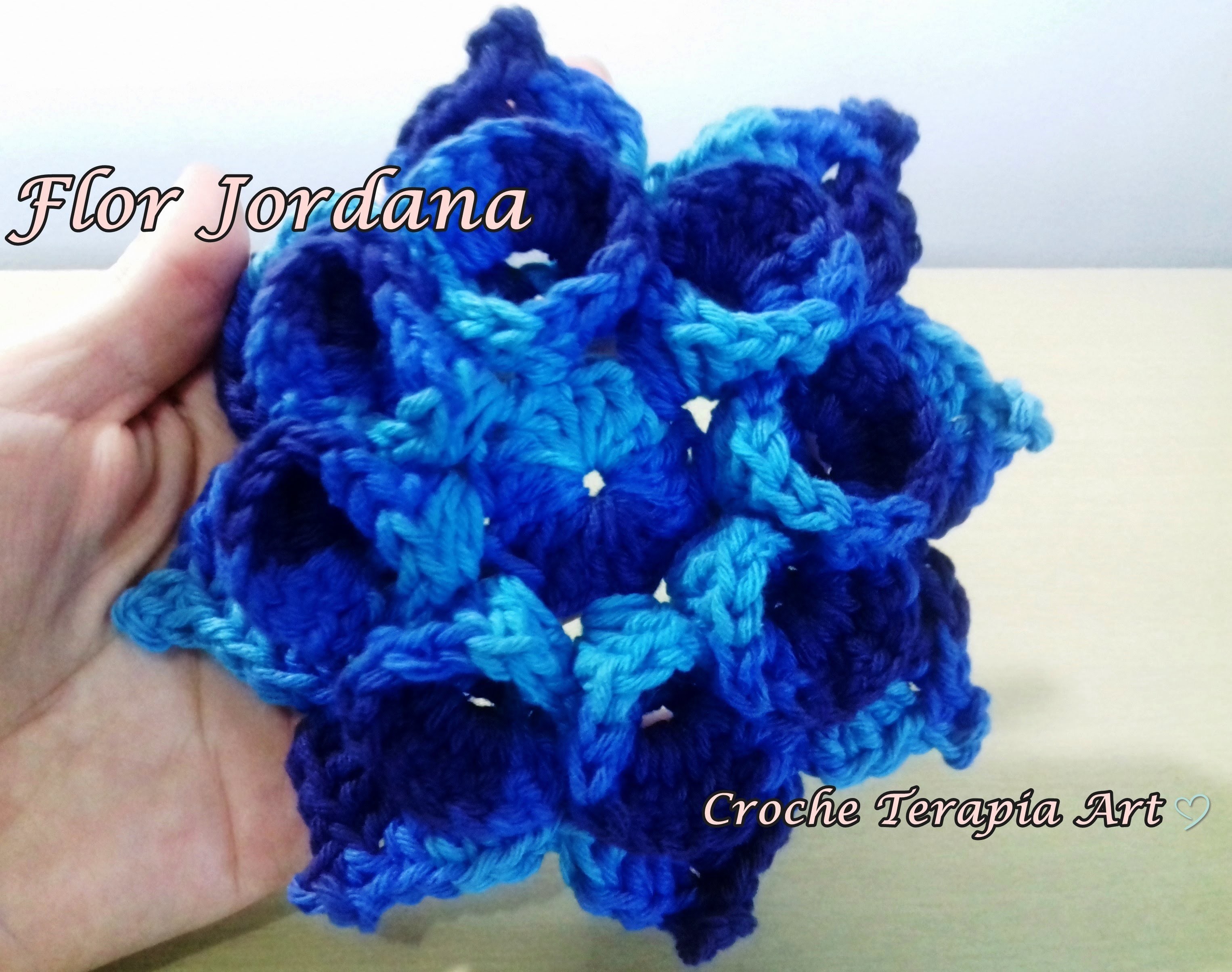 Flor de crochê para aplicação # Flor Jordana
