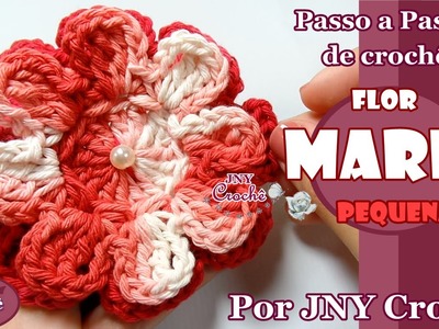 PAP de crochê Flor Maria (pequena) por JNY Crochê
