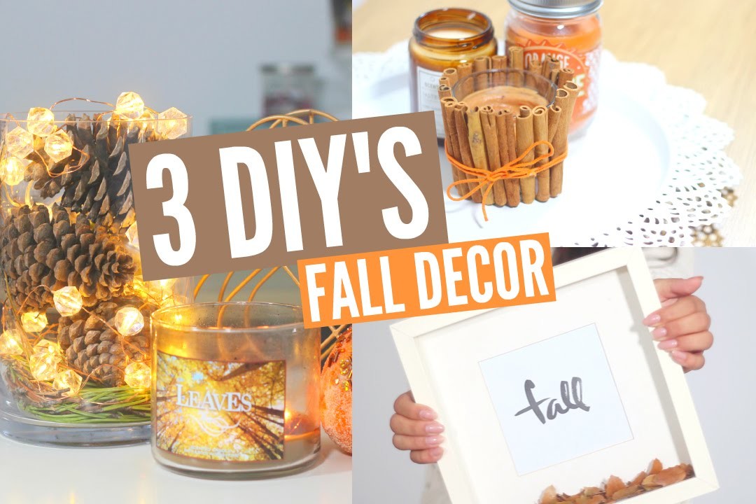 3 DIY's ❤️ Decoração de Outono