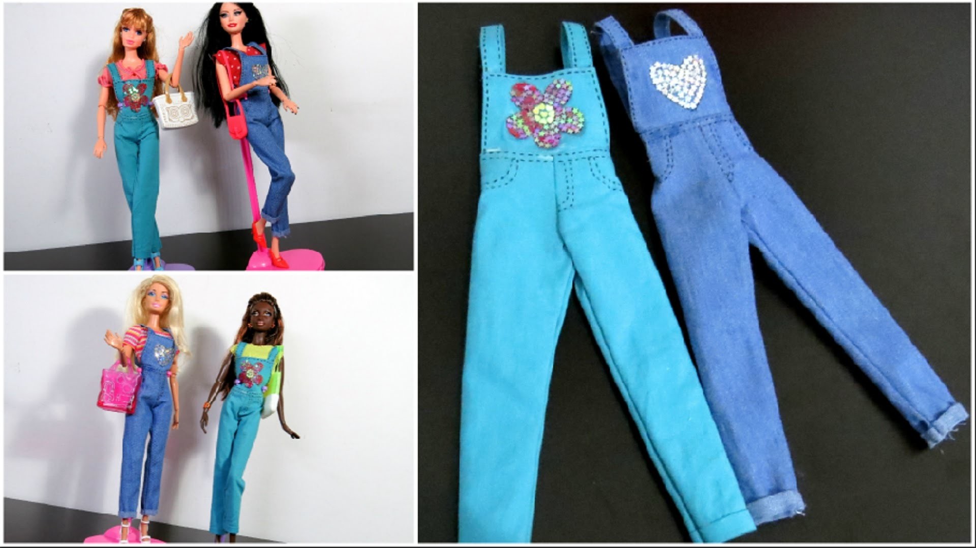 Como Fazer Macacão para Barbie Sem Costura ou Com Costura