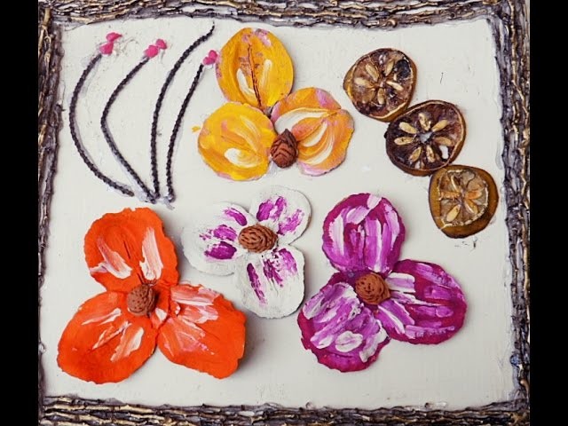 Como fazer quadro artesanal com sementes