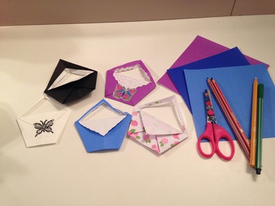 COMO FAZER uma bolsinha de dobradura (origami) - Julia Silva