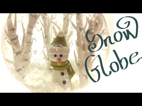 Snow globe.globo de neve- Polymer clay tutorial