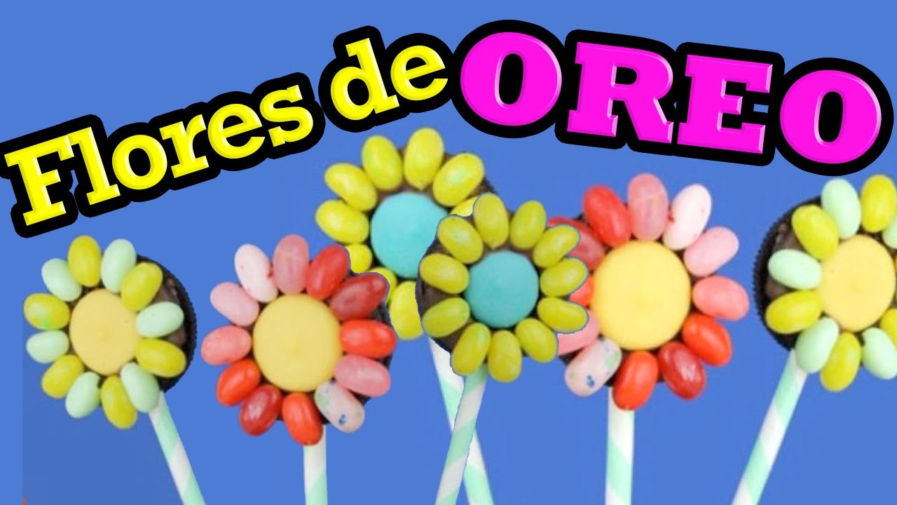 Aprenda a fazer Flores de Oreo para lembrancinha de festa - Super fofo, gostoso e fácil