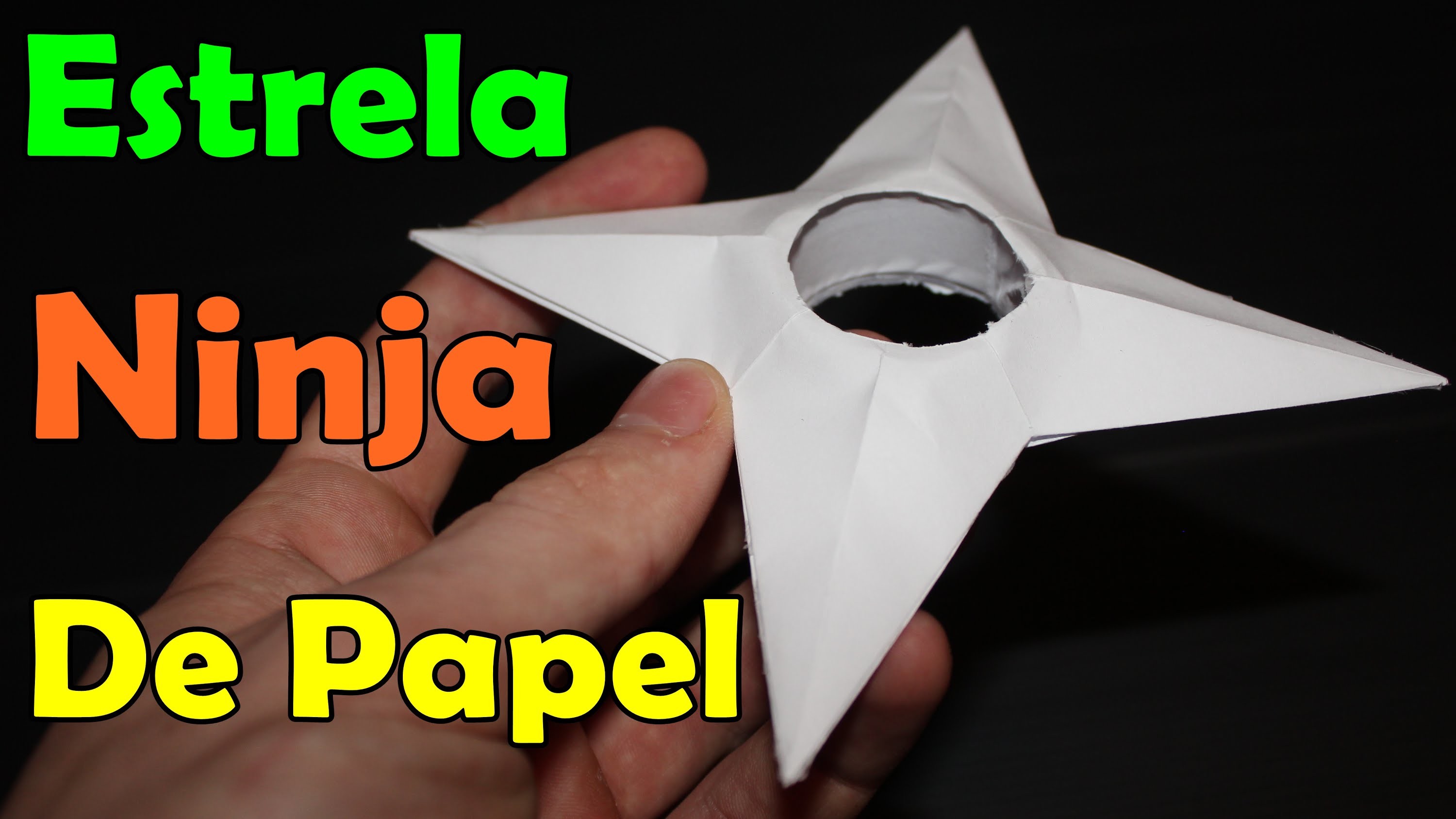 Estrela ninja de papel - (Shuriken do Naruto)
