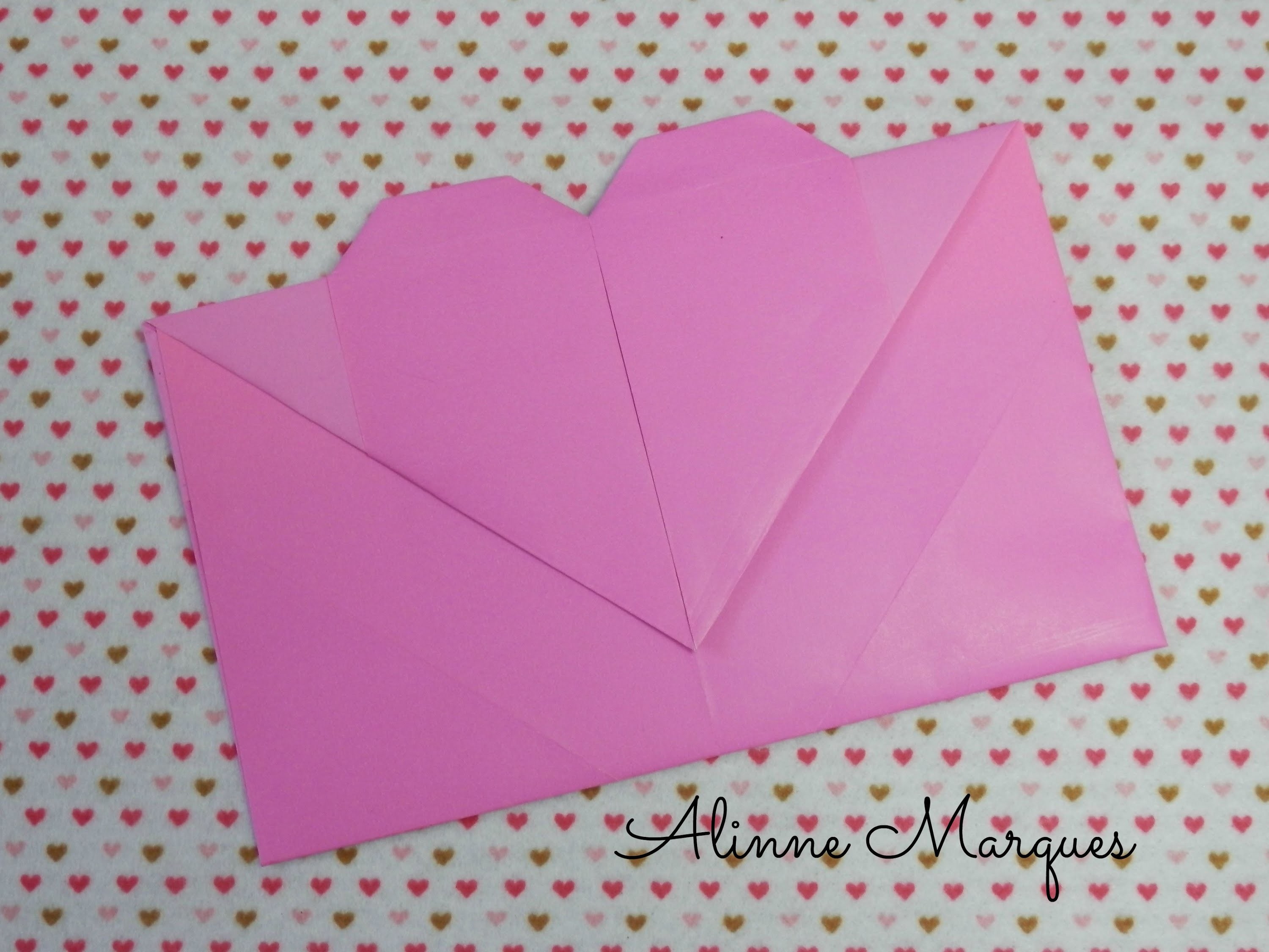 Origami - Envelope coração