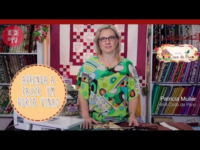 Porta Vinhos Tecido - Tutorial Patchwok