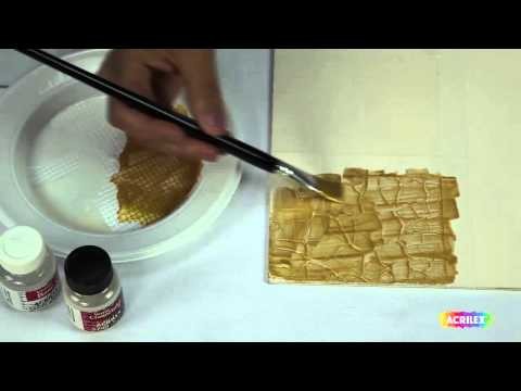Acrilex - Técnicas - Como utilizar Craquelex Color