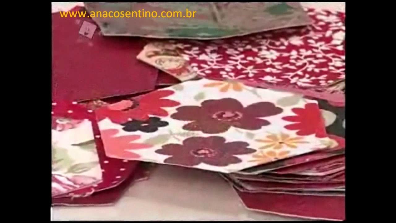 Patchwork Ana Cosentino: Bolsa Dupla Tiracolo (hexágonos)