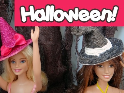 Como fazer Chapéu de Bruxa para a Barbie usar no Halloween :)