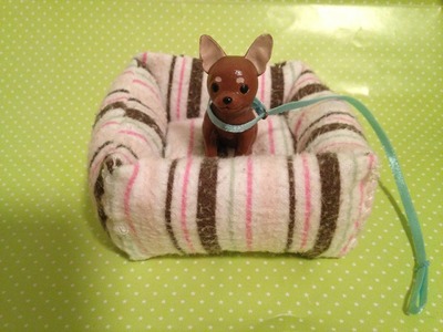DIY - Como fazer uma cama de cachorro para boneca