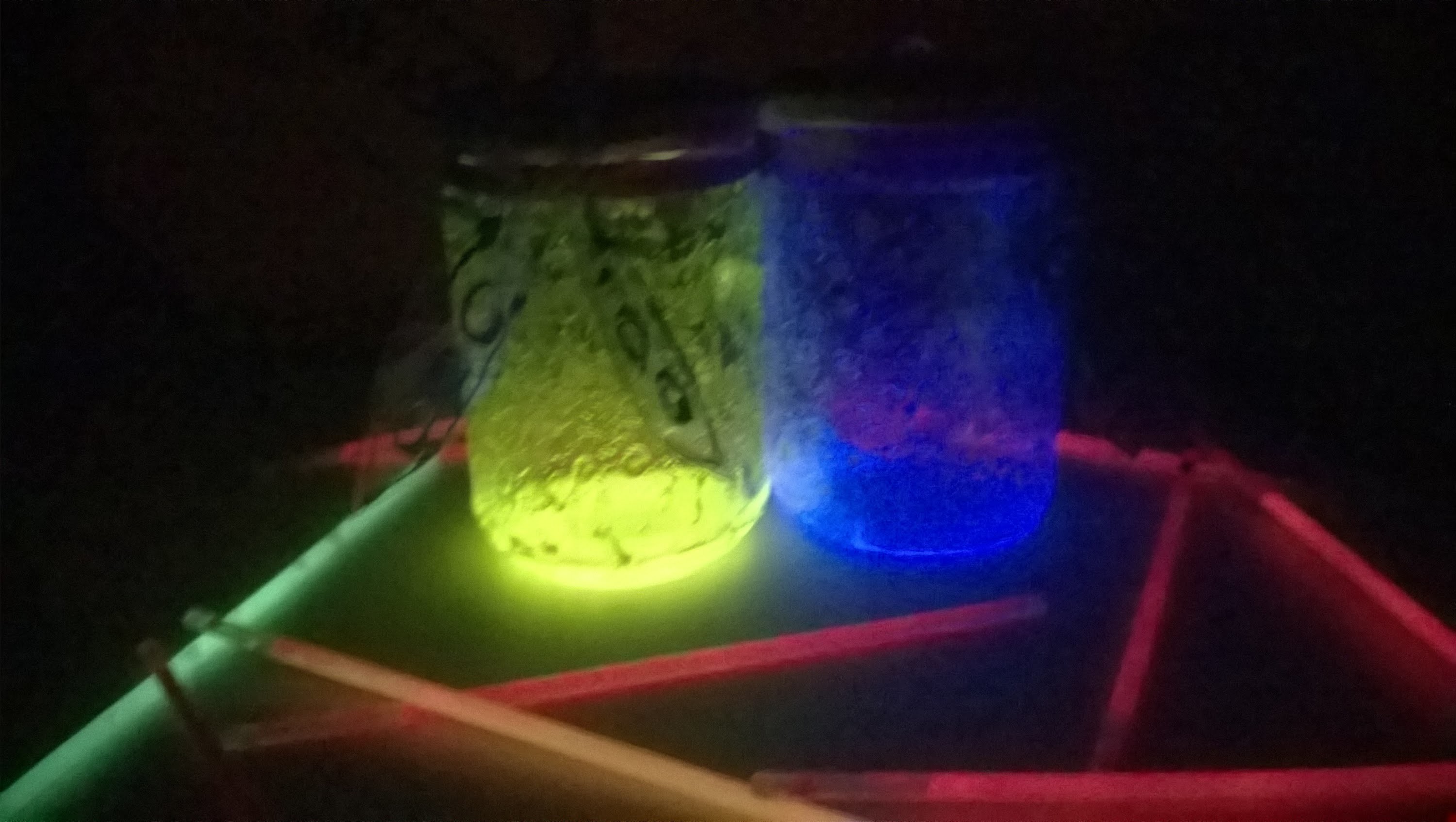 DIY Pote de pó de fada.Fairy glow jar