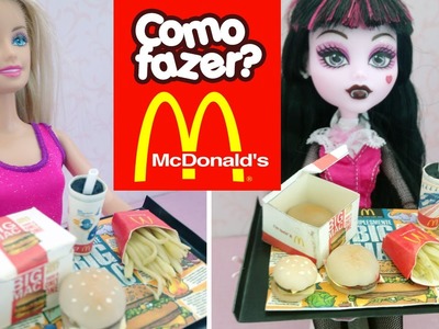 Mini Hambúrguer do McDonald's (Big Mac) para Barbie e outras bonecas!