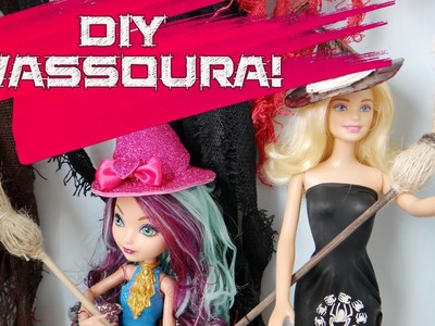 Vassoura de bruxa para Barbie e outras bonecas - Como fazer?
