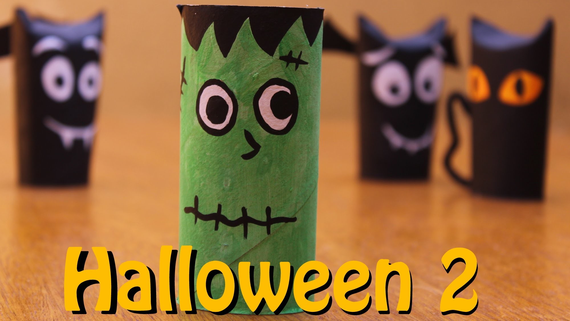 Como fazer monstro Frankenstein de papel - Halloween - Dia das Bruxas com sucata 2