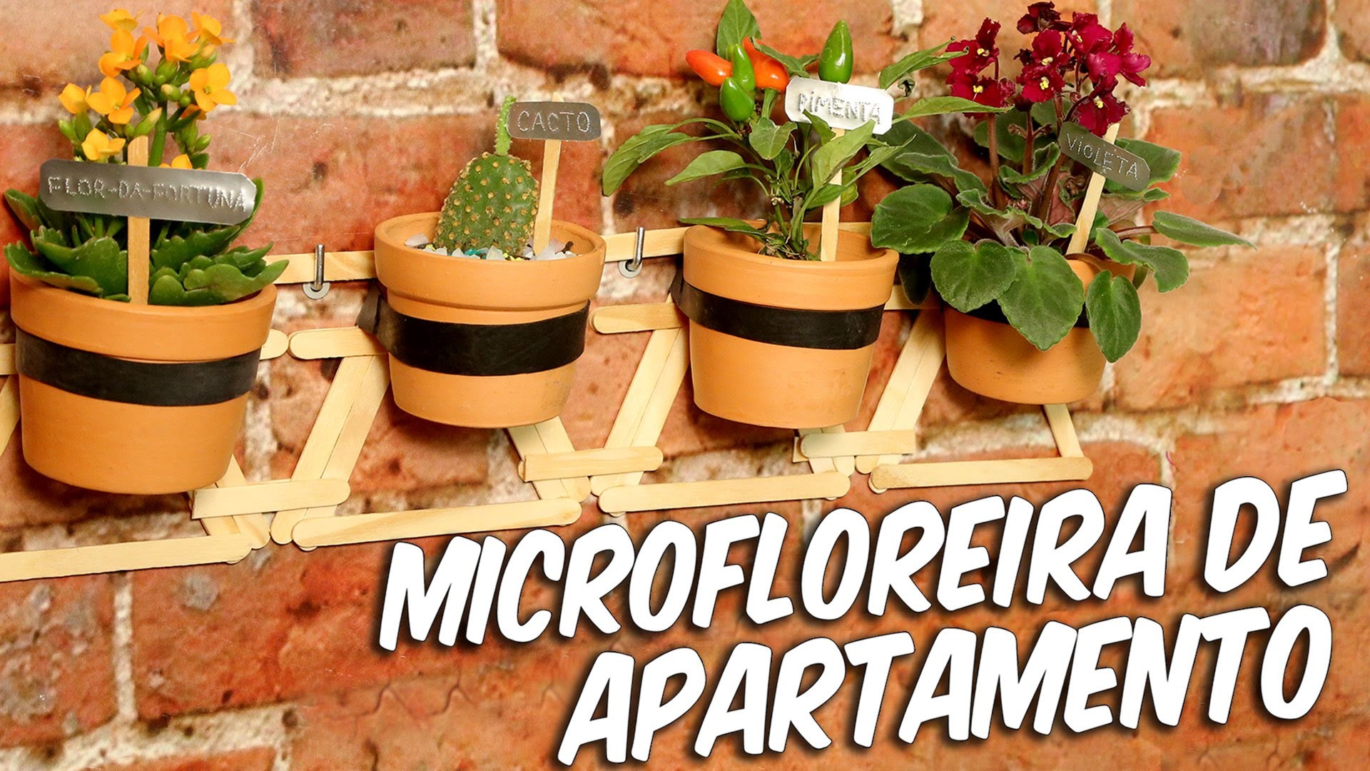 Como fazer uma microfloreira de apartamento