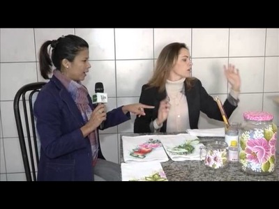 TV UP. Programa Marta Costa - O FUXICO Pintura em Vidros ""Parte 01""