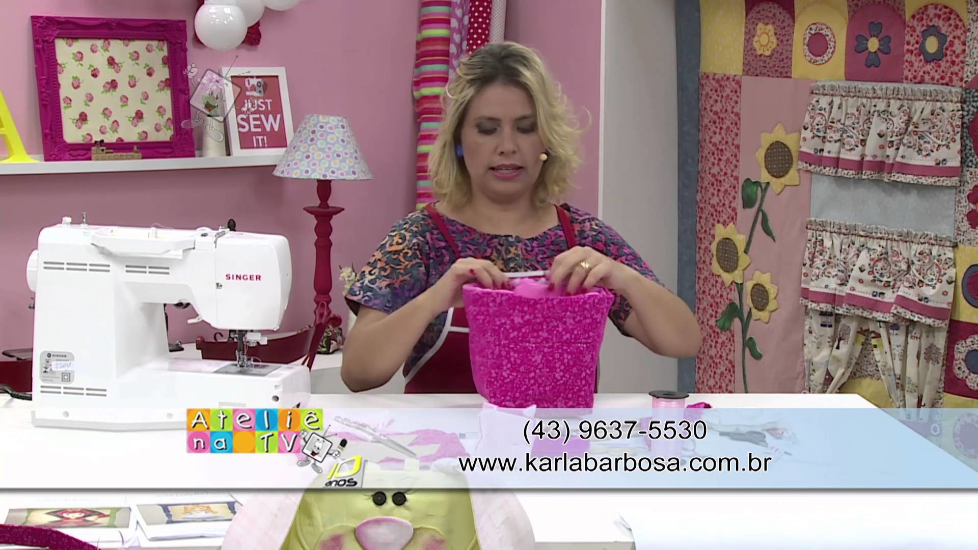 Ateliê na TV - Rede Brasil - 09.02.16 - Karla Barbosa e Catiane Gobbi