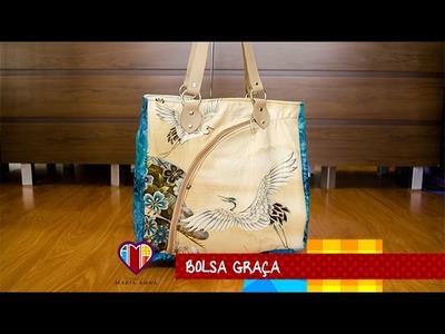 Bolsa sacola de tecido Graça - Maria Adna Ateliê - Cursos e aulas de bolsas de tecido e couro