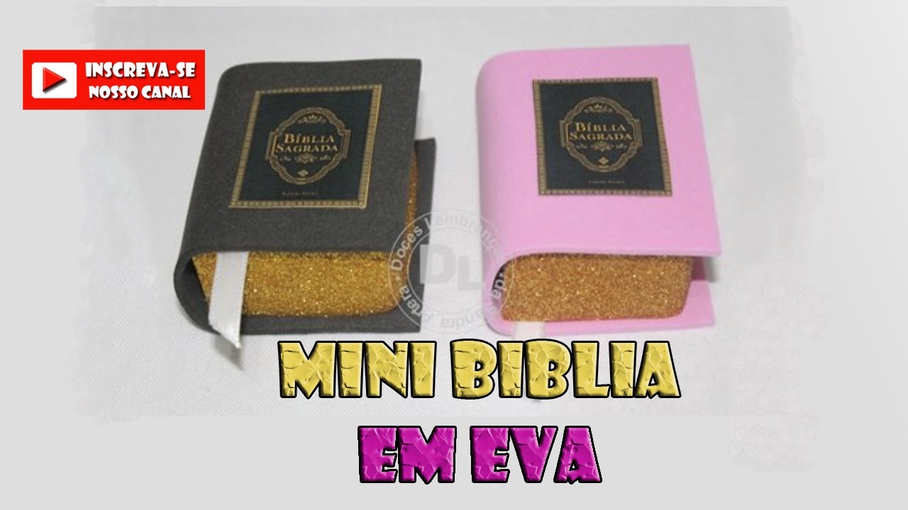 Como fazer lembrancinha mini biblia em eva