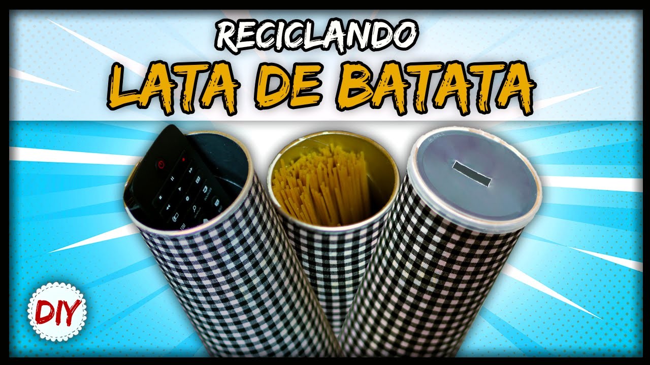DIYminuto: Decorando com Lata de Batata - 3 Ideias
