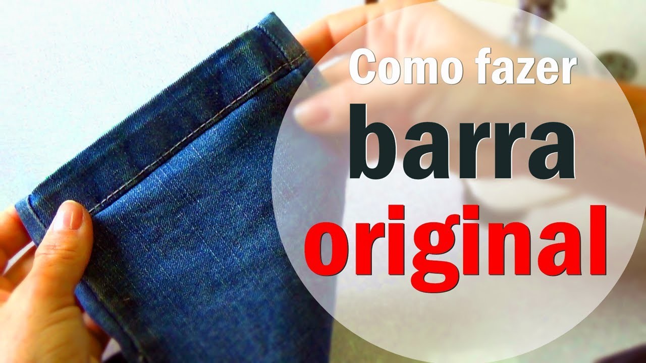 Barra Original simples calça jeans #1 Dicas da Gê
