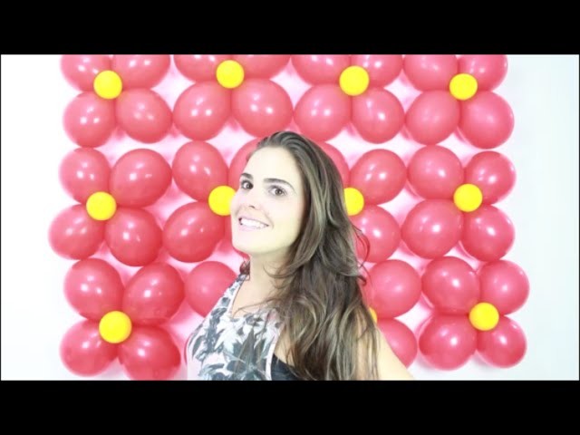 Como fazer uma parede de balões simples