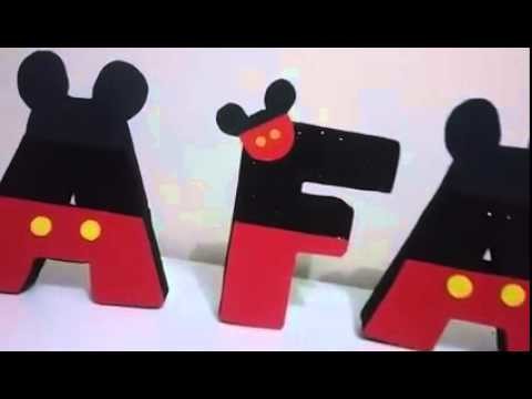 Letras 3D Personalizadas - TEMA: Mickey Mouse