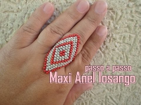 NM Bijoux -  Maxi Anel Losango - passo a passo