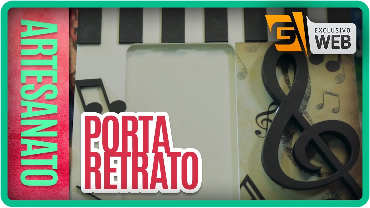 Artesanato na Web - Porta-retrato Customizado