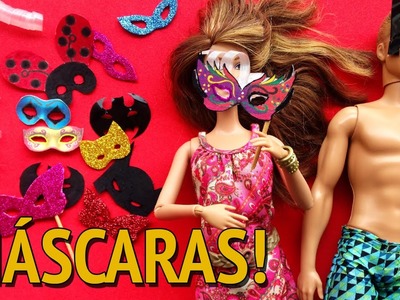 Como fazer Máscara de Carnaval para Barbie e outras Bonecas!