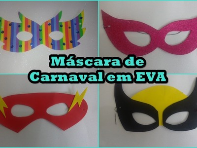Máscaras de EVA para crianças
