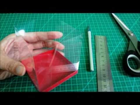 Como fazer uma caixinha de lembrancinha de acetato - tutorial