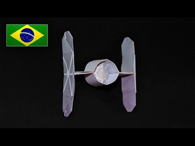 Origami: Nave Star Wars. Tie Fighter - Instruções em Português PT BR