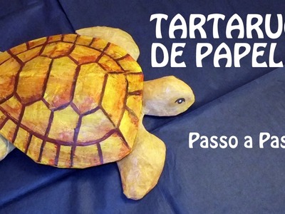 Tartaruga escultura de Papel: Feito a mão Artesanato