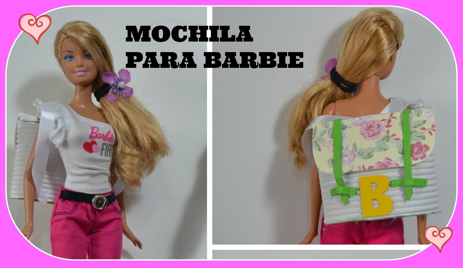 Barbie como fazer mochila e bolsas para a volta as aulas