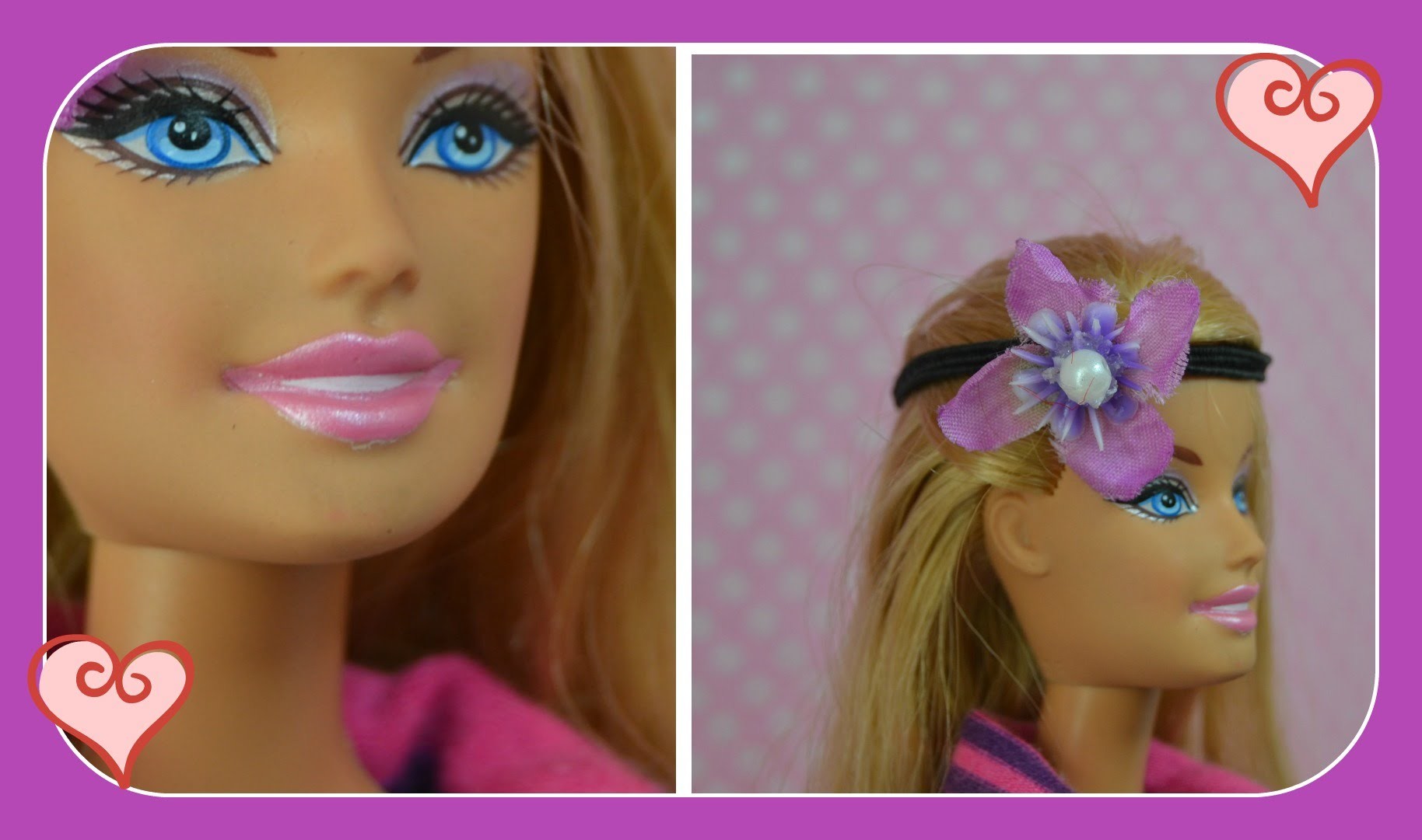 Barbie como fazer tiaras headband para bonecas