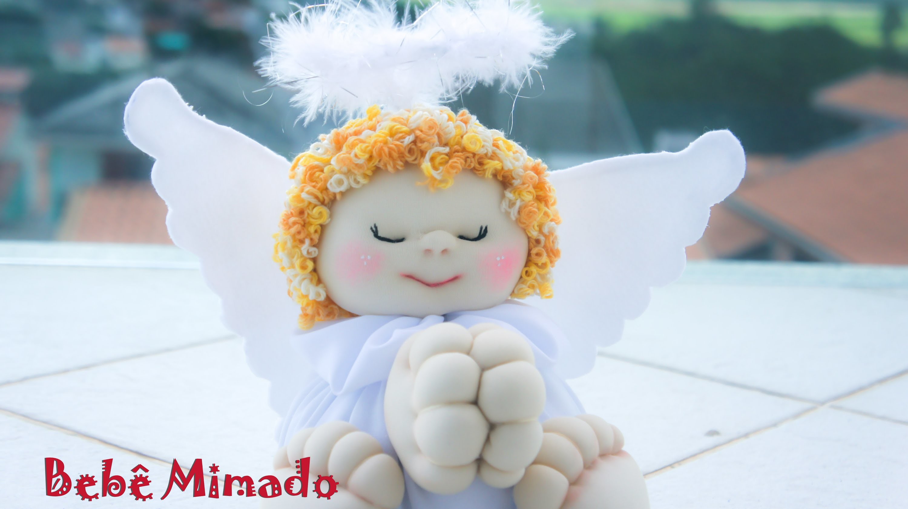 Boneca de Pano:Como fazer um Anjo - Parte 2 - bebe mimado