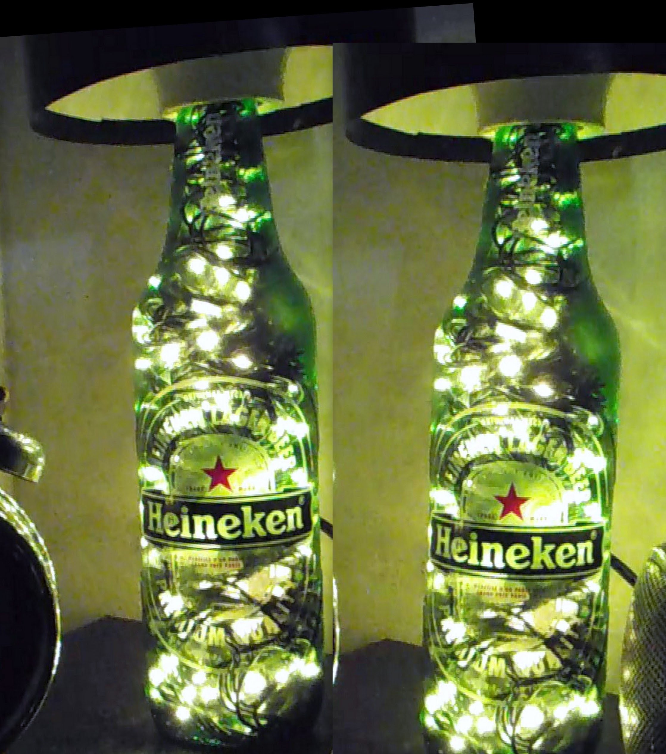 DIY  luminária de garrafa como fazer