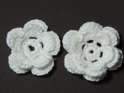 Flores de crochê - Flor de crochê Básica Modelo 2