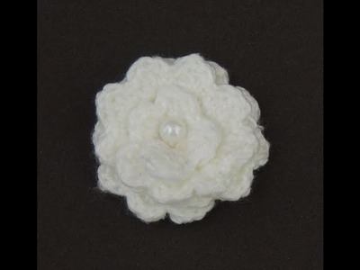 Flores de crochê - Flor de crochê Básica Modelo 3