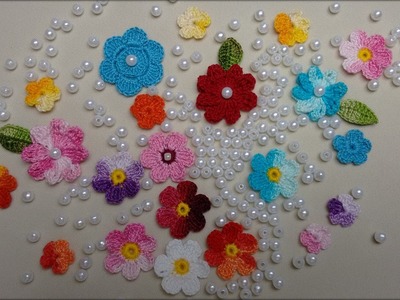Mini Flor de Crochê Para Aplicação 1.5cm